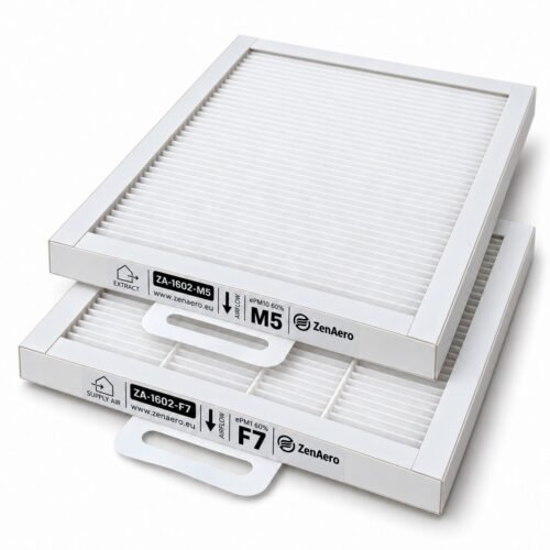 Aerauliqa QR280A, QR280E, QR280M e QR280PH – set di filtri compatibili F7 + M5, ePM1 60% + ePM10 60%, 250 × 183 × 21 mm
