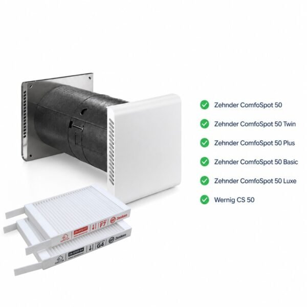 comfospot 50 mit filter f7 zehnder vmc comfospot 50 filtri f7 g4