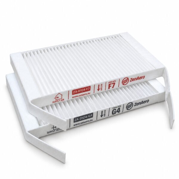 Filtersatz mit F7- und G4-Filter für Zehnder ComfoAir 70 und Wernig EFS CA 70, Größe 98 × 190 × 16 mm