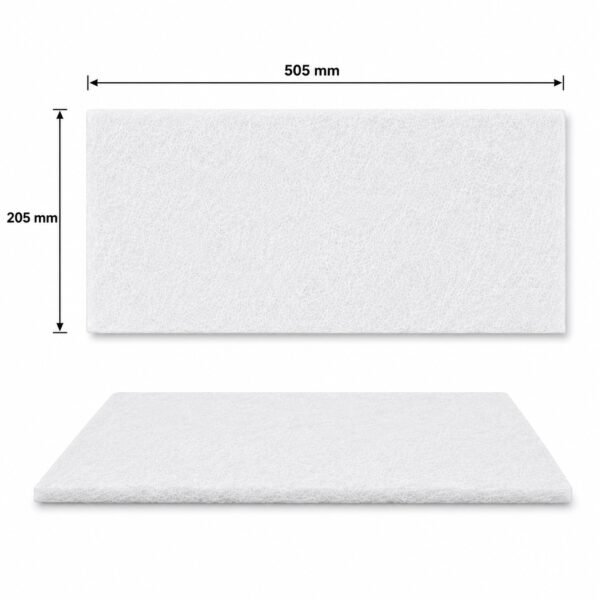 Maße der G4 Filtermatte 505 × 205 mm Maße der G4 Filtermatte für Wolf CWL-2-325, Wolf CWL-2-400 und Viessmann Vitovent 300-W H32S C325 / C400, 505 × 205 mm