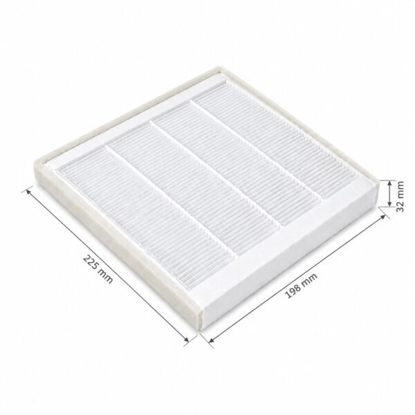 Maße Nibe S735 Filter G4 – 225 × 198 × 32 mm – 060233 – 6259081 Maße Nibe S735 Filter G4, 225 × 198 × 32 mm, 060233, 6259081