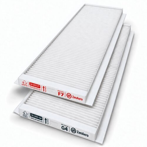 zehnder-comfoair-q-350-450-600-filtri-f7-g4 Set filtri compatibili Zehnder ComfoAir Q 350 / 450 / 600 F7 + G4, 499 × 158 × 22 mm