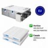 Vortice HRI 200 FLAT / PHANTOM – Casals HIDRIDA LP 200 EEC – M5 filters ZenAero M5 filter set compatible with Vortice HRI 200 FLAT, HRI 200 PHANTOM and Casals HIDRIDA LP 200 EEC.